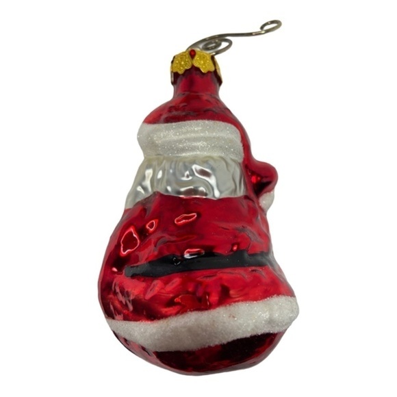 Hand Crafted 4” Santa Claus Christmas Tree Ornament Made In Poland Hand Painted - Picture 3 of 9